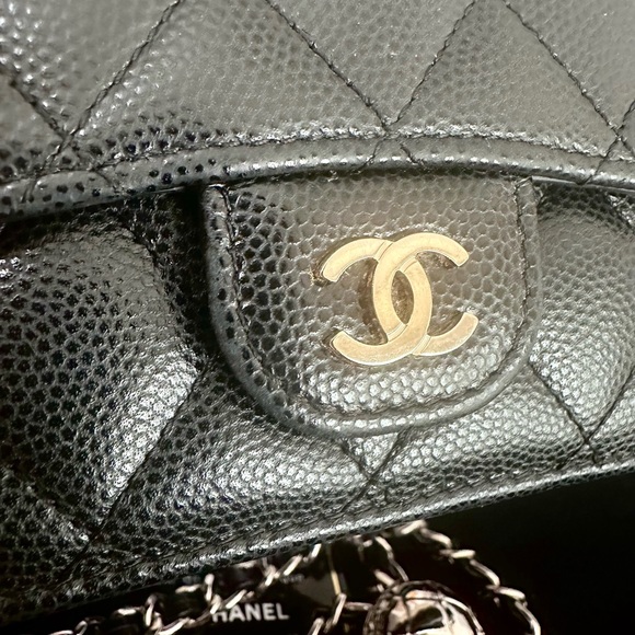 Like New Chanel Classic Flap Caviar Mini Wallet - Picture 5 of 16